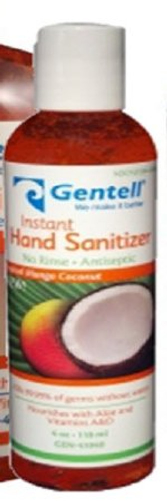 Hand Sanitizer with Aloe Gentell 4 oz. Ethyl Alcohol Gel Bottle GEN-41040