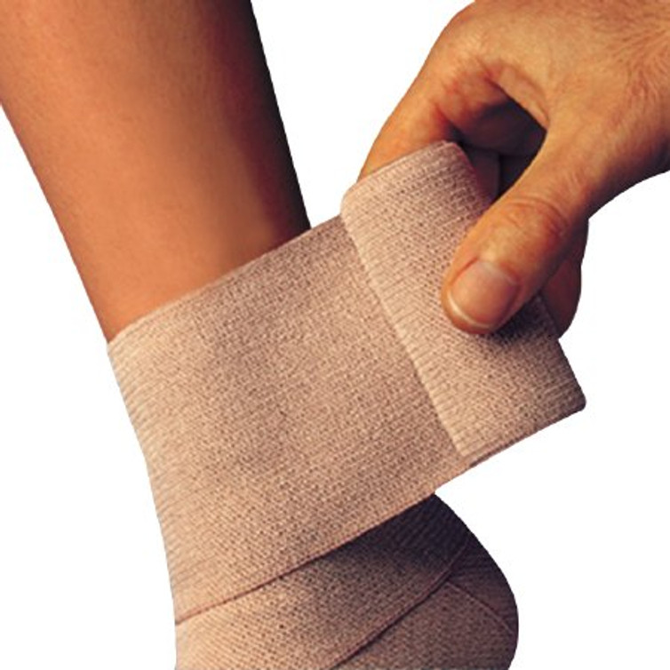 Compression Bandage Comprilan 2-2/5 Inch X 5-1/2 Yard Standard Compression Clip Detached Closure Tan NonSterile 01026000