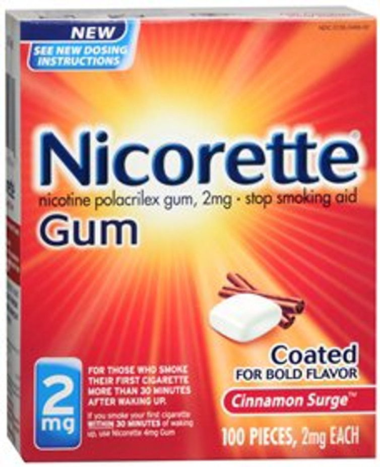 Stop Smoking Aid Nicorette 2 mg Strength Gum 00135046602 Box/1