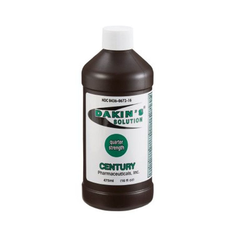 Wound Antimicrobial Cleanser Dakin s Quarter Strength 16 oz. Bottle Sodium Hypochlorite 00436067216 Each/1