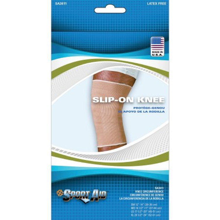 Knee Sleeve Sport-Aid Small Pull-On 11 Inch Length Left or Right Knee SA3611 BEI SM Each/1