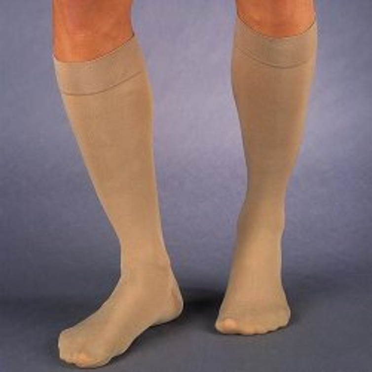 Compression Stocking JOBST for Men Knee High Small Khaki Closed Toe 115120 Pair/1