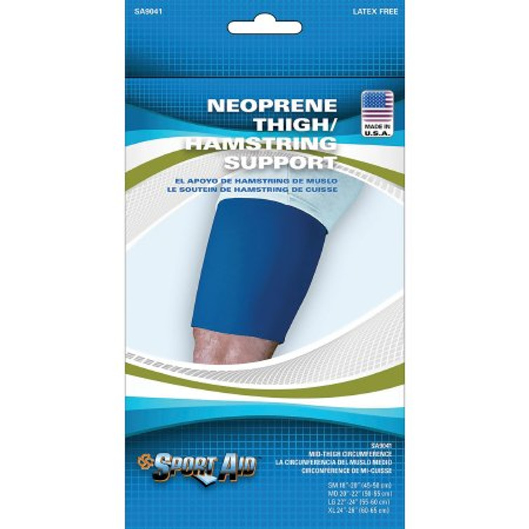 Thigh Support Sport-Aid Medium Pull On 10 Inch Length Left or Right Leg SA9041 BLU MD Each/1