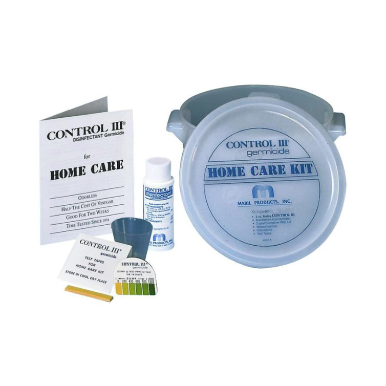 Control III CPAP Disinfectant Kit Germicidal Manual Pour Liquid Concentrate 2 oz. Bottle Benzaldehyde Scent NonSterile C3/HCK8 Case/1