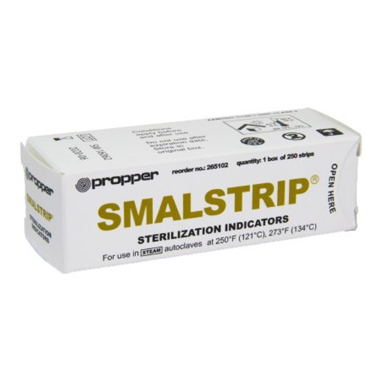 Smalstrip Sterilization Chemical Indicator Strip Steam 4 Inch 26510200 Box/250