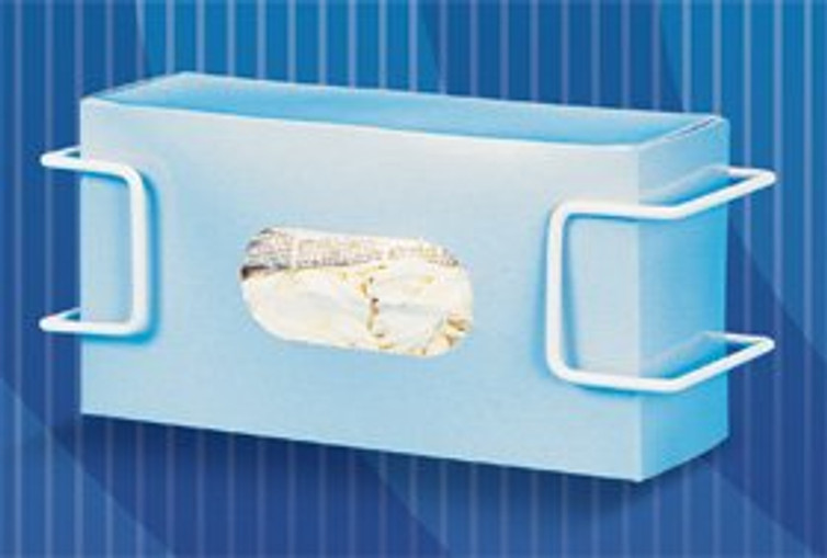 Glove Box Holder Horizontal or Vertical Mounted 1-Box Horizontal / 2-Box Vertical Capacity White 4 X 4-1/4 X 10-3/4 Inch Coated Wire 922657 Each/1