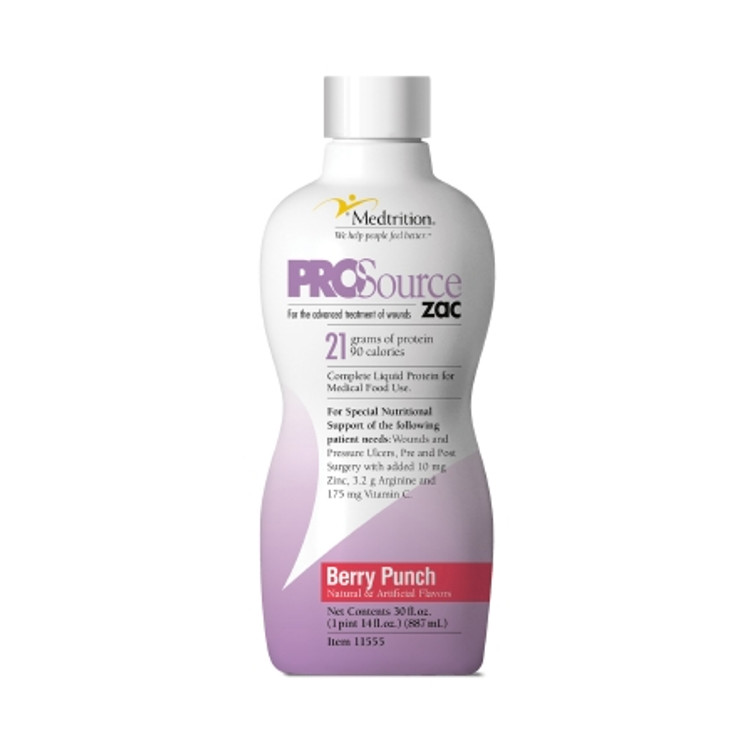 Protein Supplement ProSource ZAC Berry Punch Flavor 32 oz. Bottle Ready to Use 11555