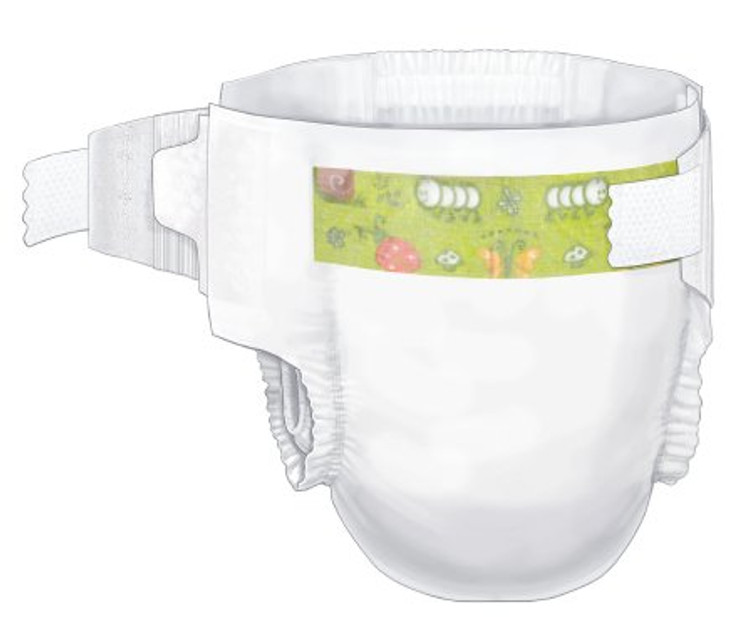 Unisex Baby Diaper Curity Size 2 Disposable Heavy Absorbency 80018A