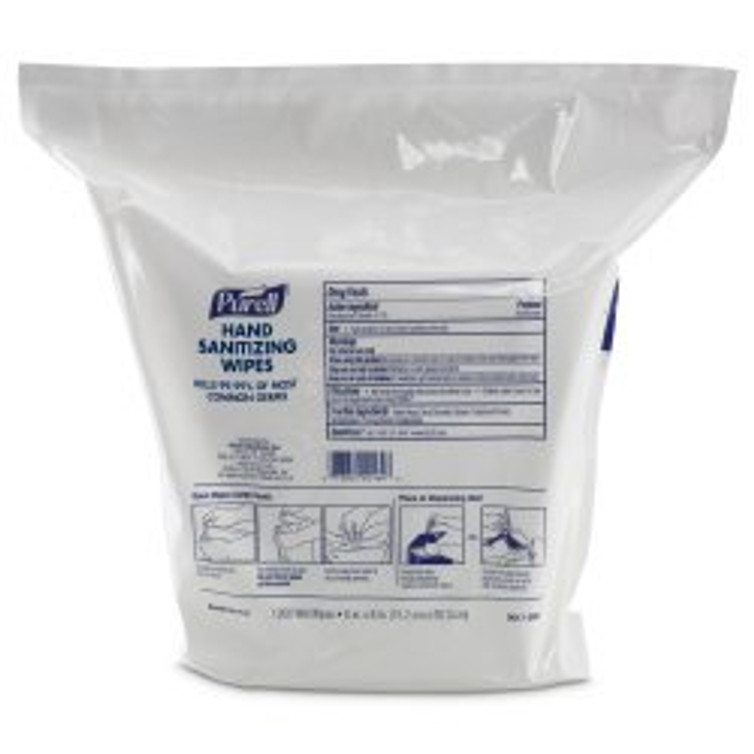 Hand Sanitizing Wipe Purell 1 200 Count BZK Benzalkonium Chloride Wipe Refill Pouch 9118-02 Case/2