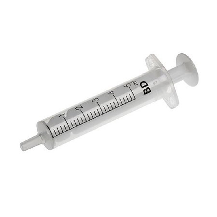 General Purpose Syringe BD 5 mL Individual Pack Luer Slip Tip Without Safety 309647