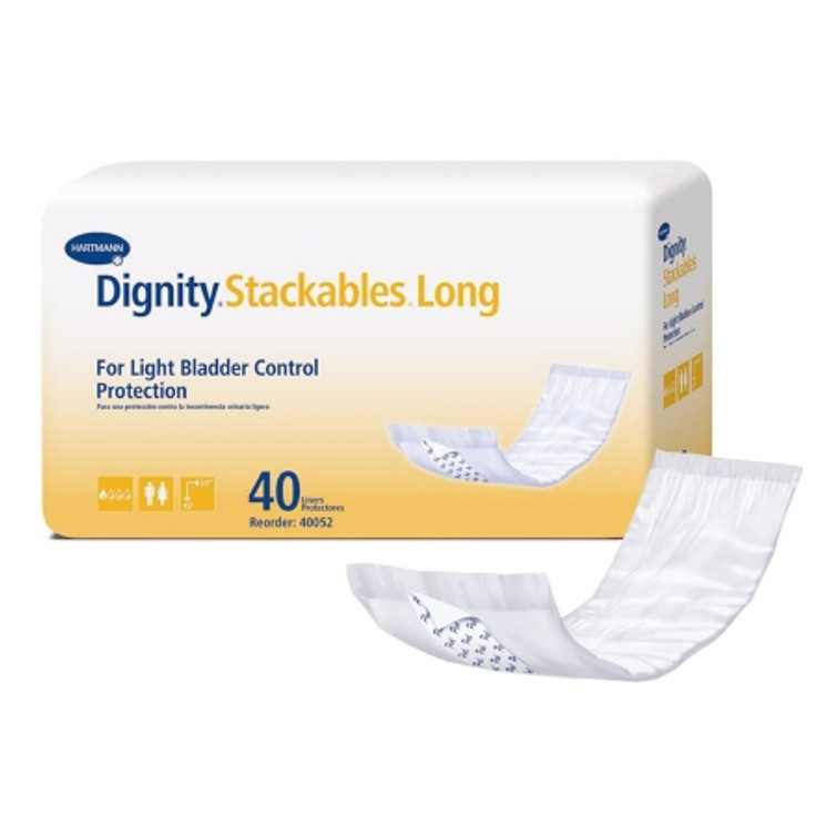 Incontinence Liner Dignity Stackables Long 3-1/2 X 15 Inch Light Absorbency Polymer Core One Size Fits Most Adult Unisex Disposable 40052