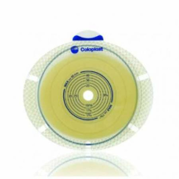Ostomy Barrier SenSura Flex Xpro Trim to Fit Standard Wear Double Layer Adhesive 70 mm Flange Yellow Code System 3/8 to 2-3/4 Inch Opening 10106 Box/10