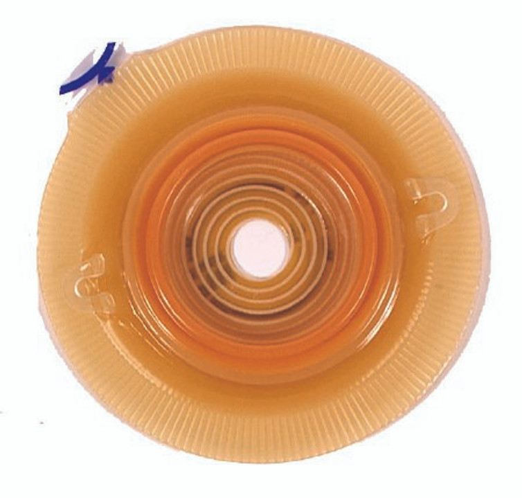 Colostomy Barrier Assura Pre-Cut Standard Wear Silicone Based Red Code Synthetic Resin 1-1/8 Inch Stoma 14294 Box/5