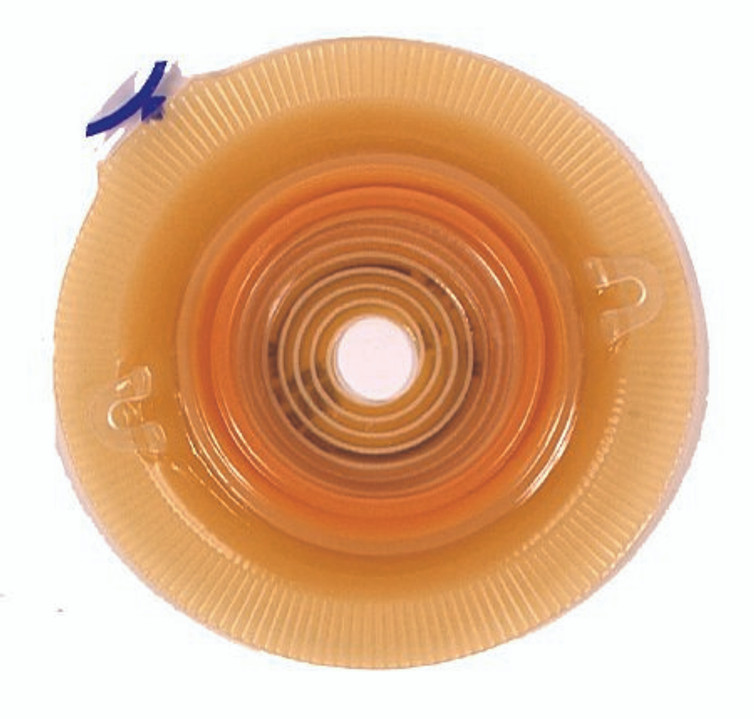 Colostomy Barrier Assura Pre-Cut Extended Wear Silicone Based Green Code Synthetic Resin 1 Inch Stoma 14252 Box/5