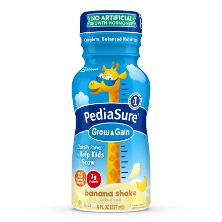 Pediatric Oral Supplement PediaSure Grow Gain Banana Flavor 8 oz. Bottle Ready to Use 58052