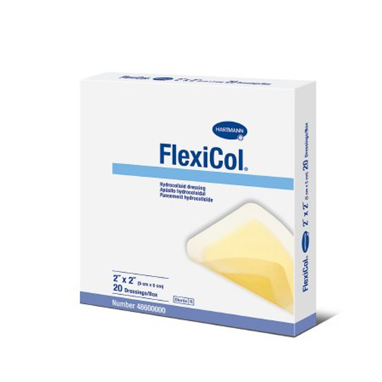 Hydrocolloid Dressing FlexiCol 2 X 2 Inch Square Sterile 48600000