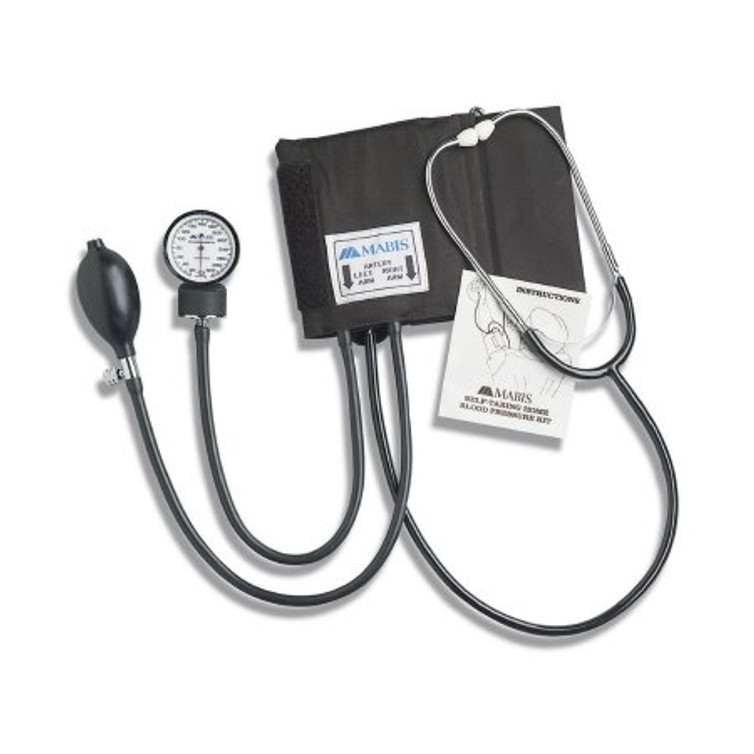 Aneroid Sphygmomanometer Combo Kit At Home Blood Pressue Kit Adult Size Nylon Cuff 04-174-021 Each/1