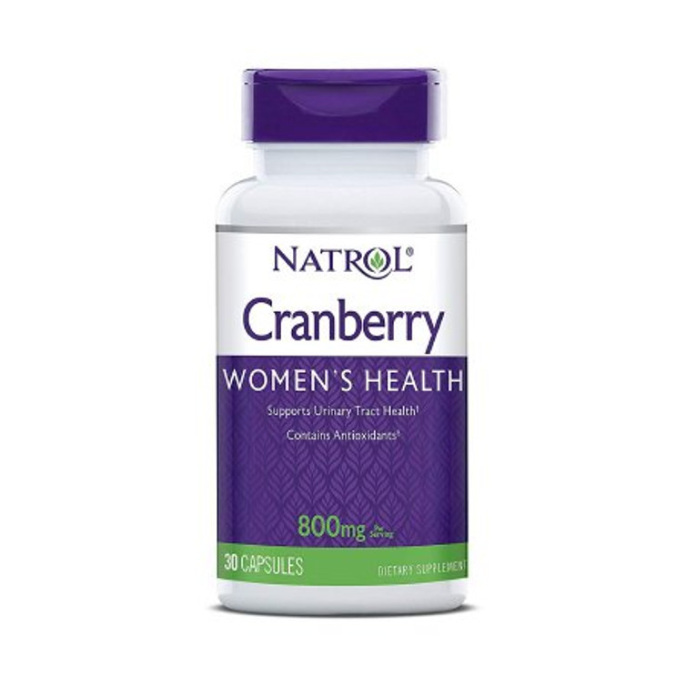 Dietary Supplement Natrol Cranberry Extract 800 mg Strength Capsule 30 per Bottle Cranberry Flavor 04746916033 Bottle/1