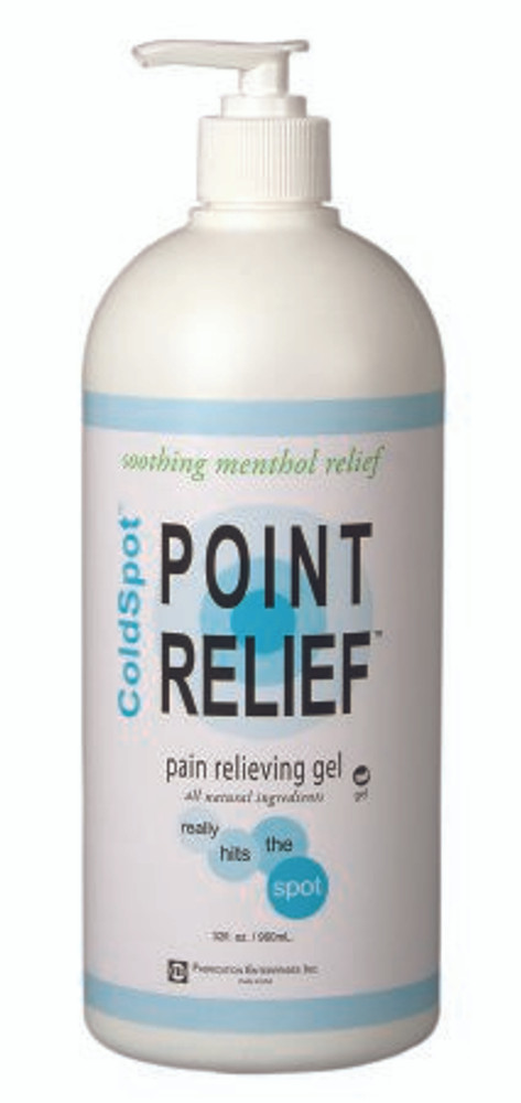 Topical Pain Relief Point Relief ColdSpot 0.06% - 12% Strength Menthol / Methyl Salicylate Topical Gel 32 oz. 11-0711-1 Each/1