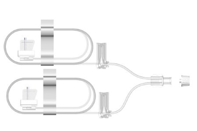 Subcutaneous Infusion Set Sub-Q 27 Gauge X 2 12 mm 36 Inch Tubing Without Port SUB-212-G27 Box/10