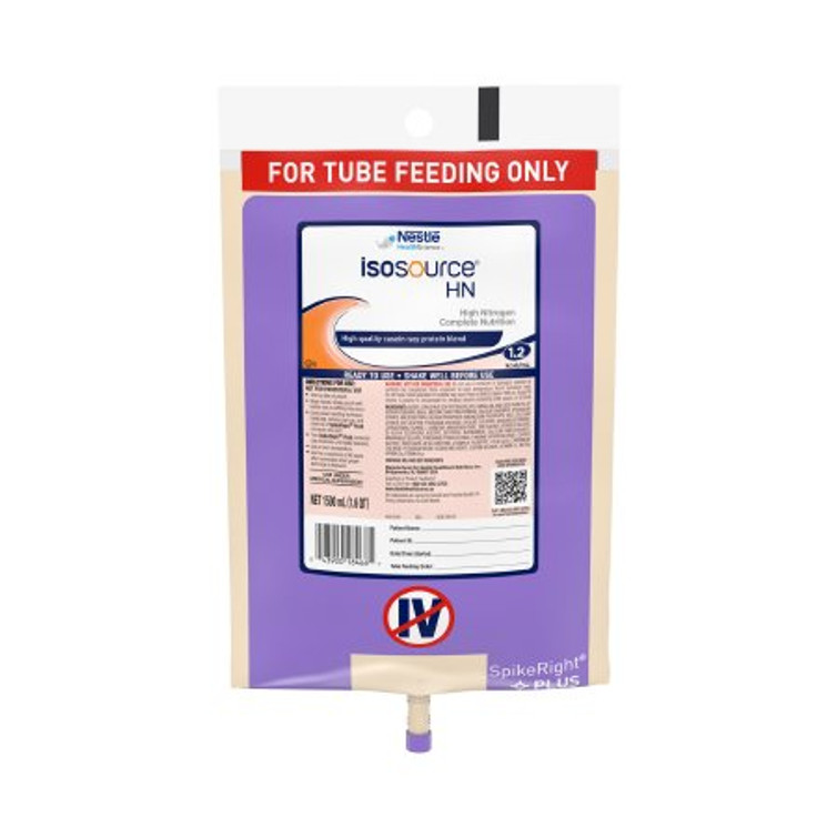 Tube Feeding Formula Isosource HN 50.7 oz. Bag Ready to Hang Unflavored Adult 10043900284665