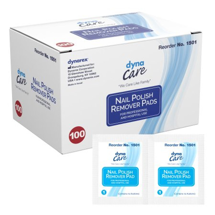 Nail Polish Remover Pad dynaCare 1.97 X 2.48 Inch 1501