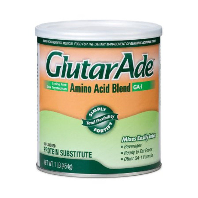 PKU Oral Supplement GlutarAde GA-1 Amino Acid Blend Unflavored 454 Gram Can Powder 120461