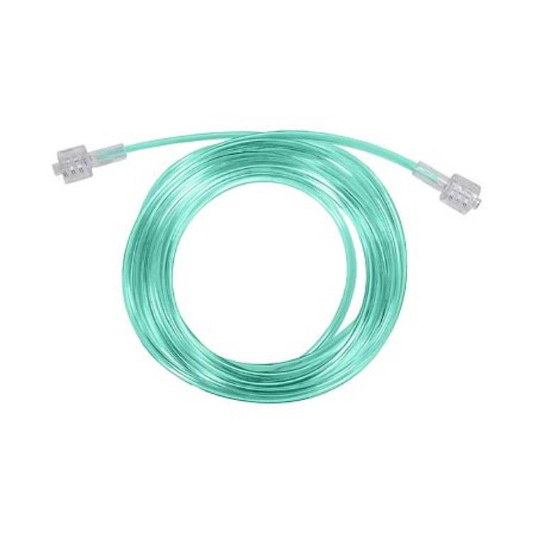 ETCO2 Nasal Sampling Cannula with O2 Delivery One Nare O2 / One Nare Sampled AirLife Adult Curved Prong / NonFlared Tip 2811F-10 Case/10