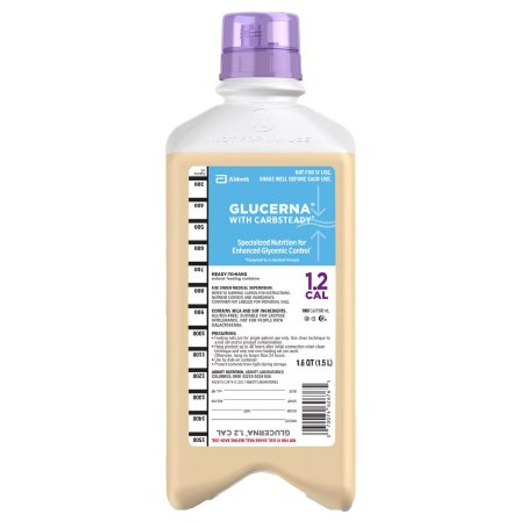 Tube Feeding Formula Glucerna with Carbsteady 1.2 Cal 1500 mL Carton Ready to Hang Unflavored Adult 62675