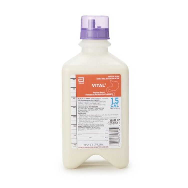 Oral Supplement / Tube Feeding Formula Vital 1.5 Cal Vanilla Flavor Ready to Use 1000 mL Bottle 62713