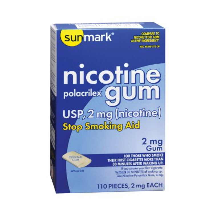 Stop Smoking Aid sunmark 4 mg Strength Gum 49348057236 Pack/110