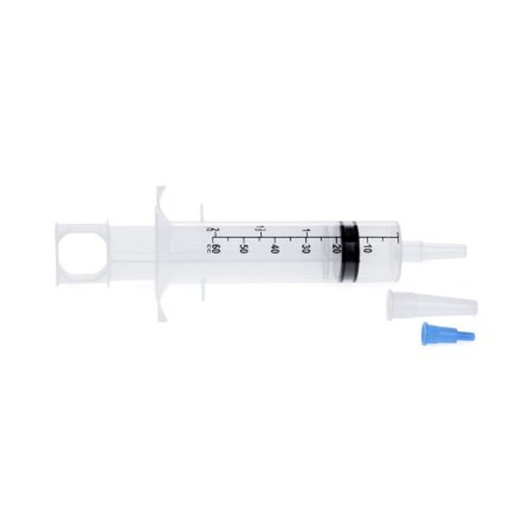 Irrigation Syringe 60 mL Bulk Pack Catheter Tip Without Safety DYK70642W