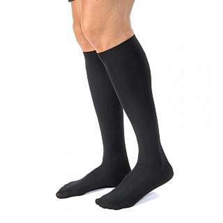 Compression Stocking JOBST Opaque Knee High Large Black Closed Toe 115202 Pair/1