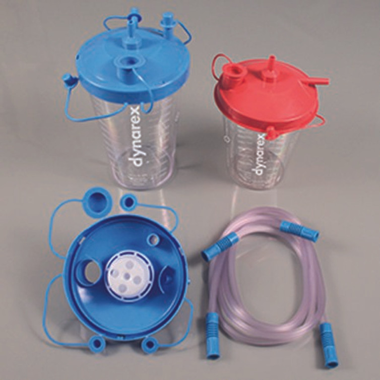 Suction Canister Dynarex 800 mL Float Valve Shut-Off Lid 4672