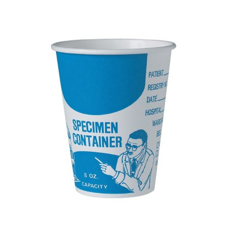Specimen Container Solo Paper 240 mL 8 oz. Without Closure Patient Information NonSterile SC378-3008
