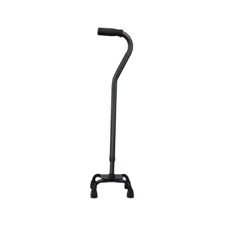 Small Base Quad Cane Carex Aluminum 28 to 37 Inch Height Black FGA74101 0000