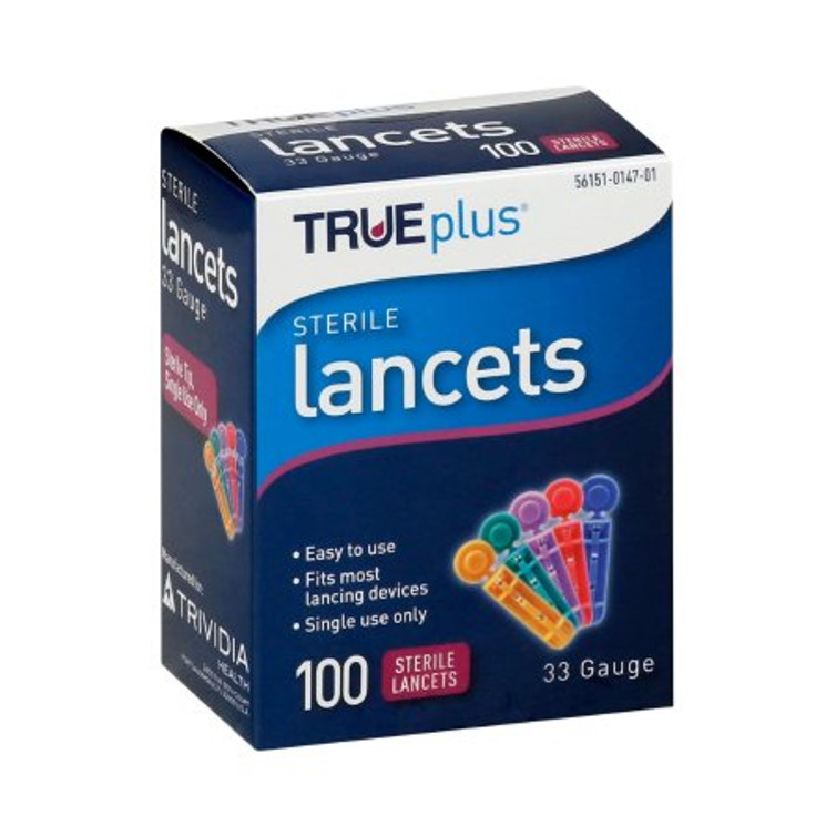Lancet TRUEplus Incision Device Needle 33 Gauge Twist Top Activation 743533
