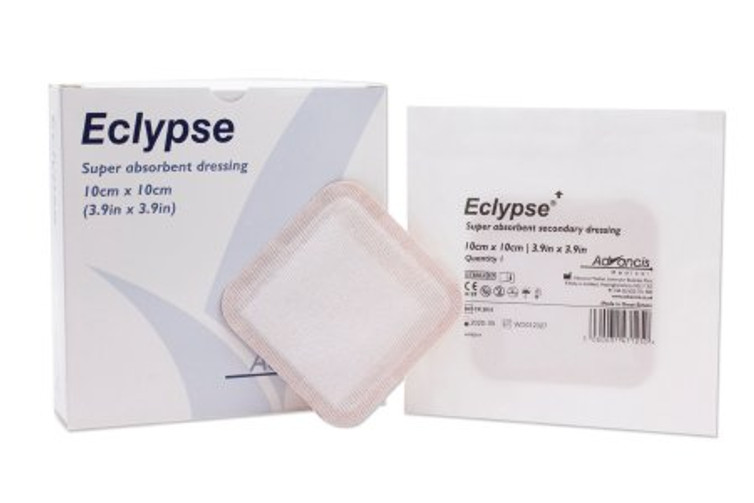 Super Absorbent Wound Dressing Eclypse Cellulose 4 X 4 Inch CR3818