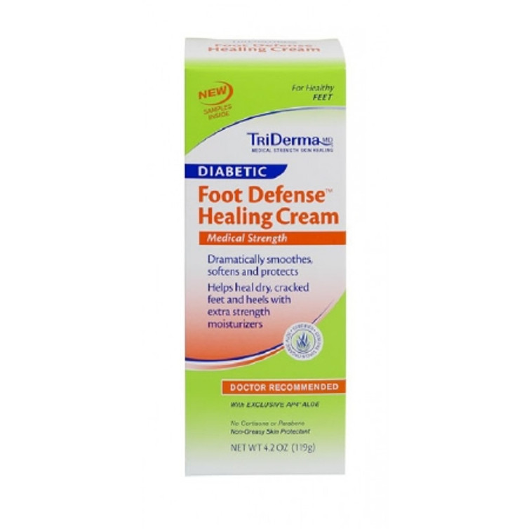 Foot Moisturizer TriDerma MD Diabetic Foot Defense 2 oz. Tube Unscented Cream 64025 Each/1