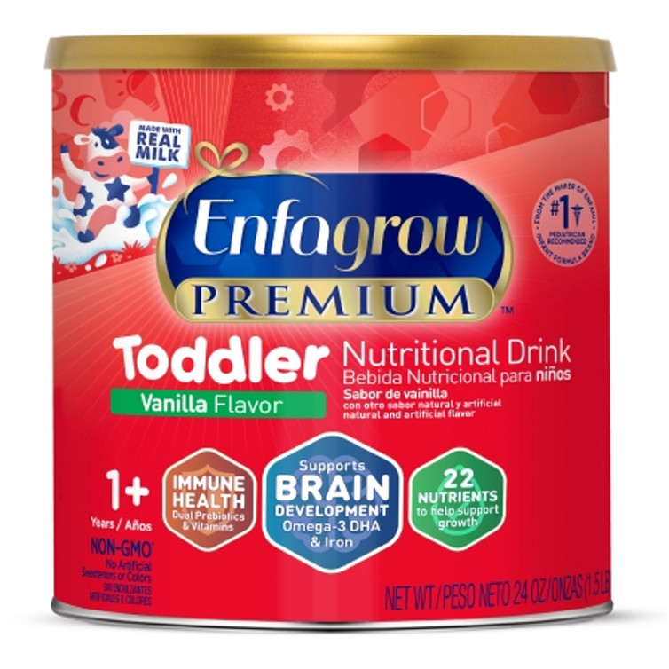 Pediatric Oral Supplement Enfagrow Premium Toddler Next Step Vanilla Flavor 24 oz. Can Powder 869217