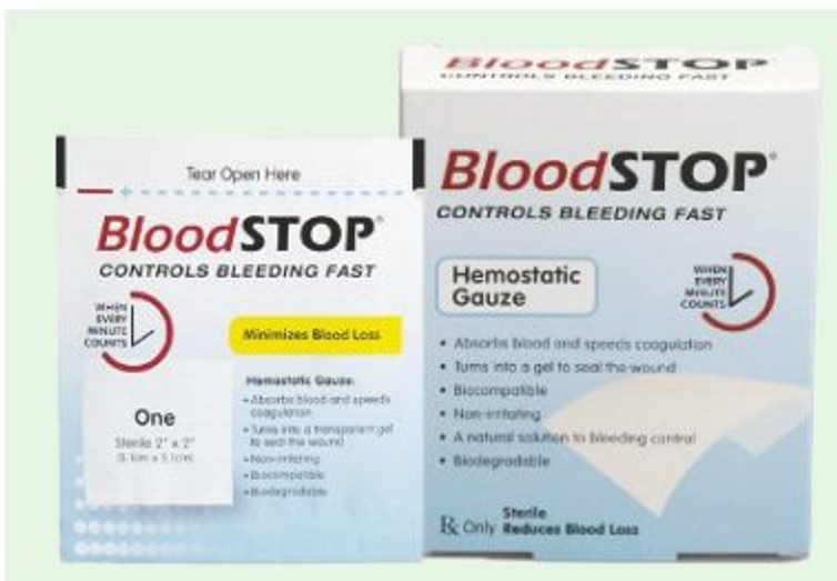 Hemostatic Gauze Dressing BloodSTOP BS-10 Box/20