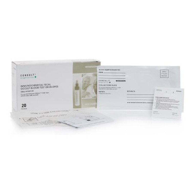 Rapid Test Kit Consult Colorectal Cancer Screening Fecal Occult Blood Test iFOB or FIT Stool Sample 25 Tests 4487 Box/25
