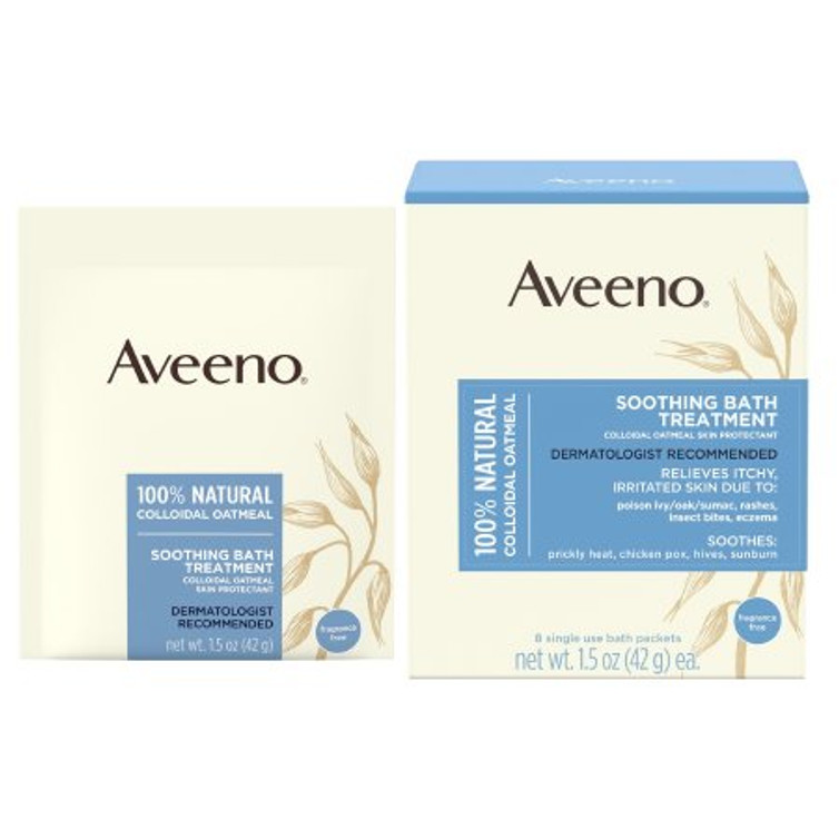 Bath Additive Aveeno 1.5 oz. Individual Packet Unscented Powder 10381370036408