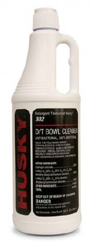 Husky Bowl Tub and Tile Surface Disinfectant Cleaner Acid Based Manual Pour Liquid 32 oz. Bottle Cherry Scent Scent NonSterile HSK-305-03 Case/12