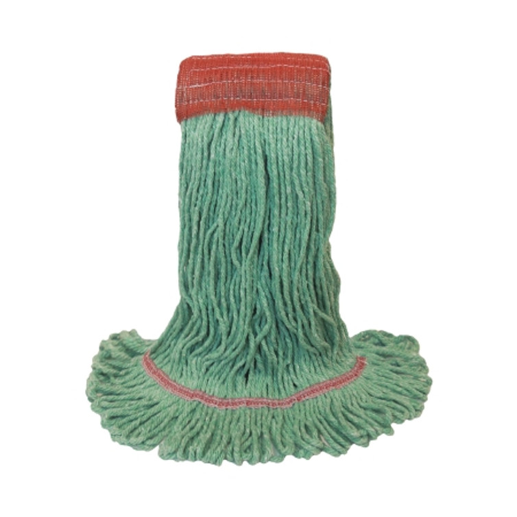 Wet String Mop Head O Dell 900 Series Looped-end Large Green Cotton / Rayon Reusable 900L/GREEN