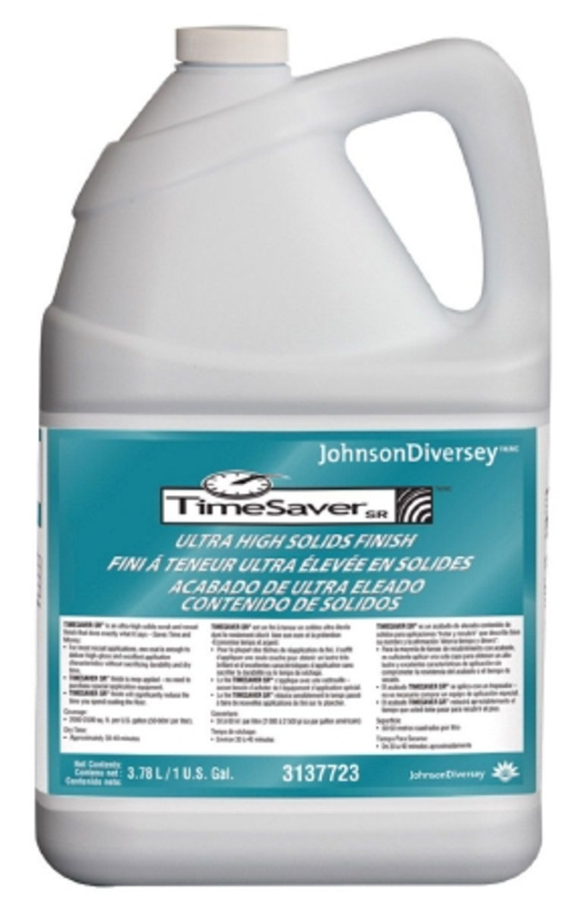 Floor Finish Diversey TimeSaver SR Liquid 1 gal. Jug Ammonia Scent Manual Pour DVS3137723