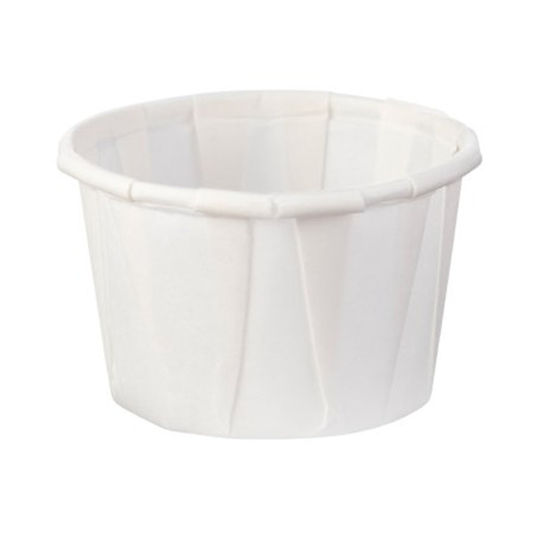 Souffle Cup Solo 1 oz. White Paper Disposable 100-2050