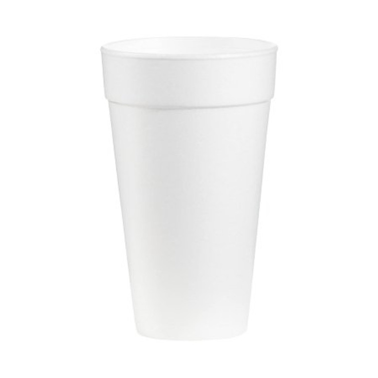 Drinking Cup WinCup 20 oz. White Styrofoam Disposable 20C18