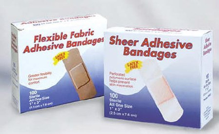 Adhesive Strip 1 X 3 Inch Fabric Rectangle Tan Sterile 99990