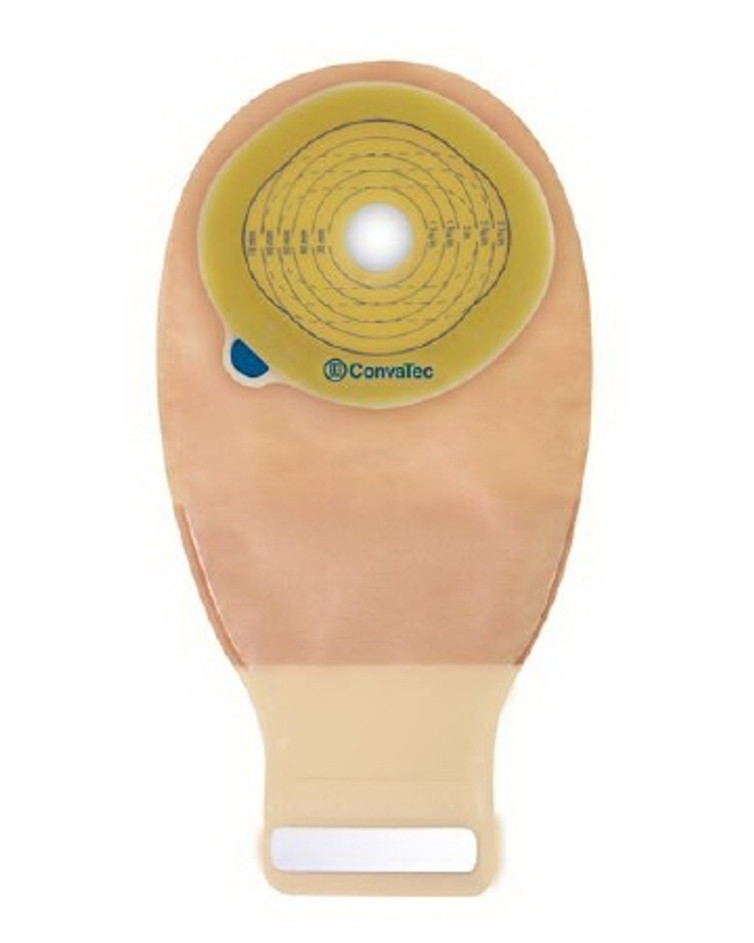 Ostomy Pouch Esteem One-Piece System 14 Inch Length 3/8 to 4 Inch Stoma Drainable Trim to Fit 416915 Box/5